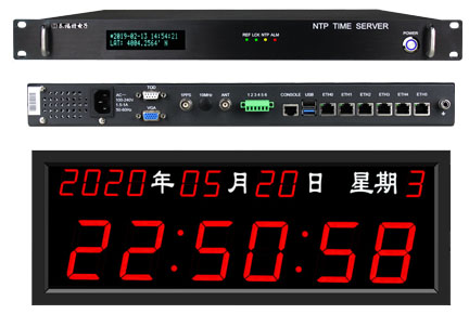HJ210系列时间同步服务器+泰福特HJZ系列子钟成套设备