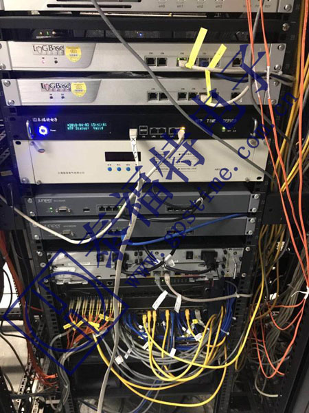 NTP网络时间服务器上架竣工实景